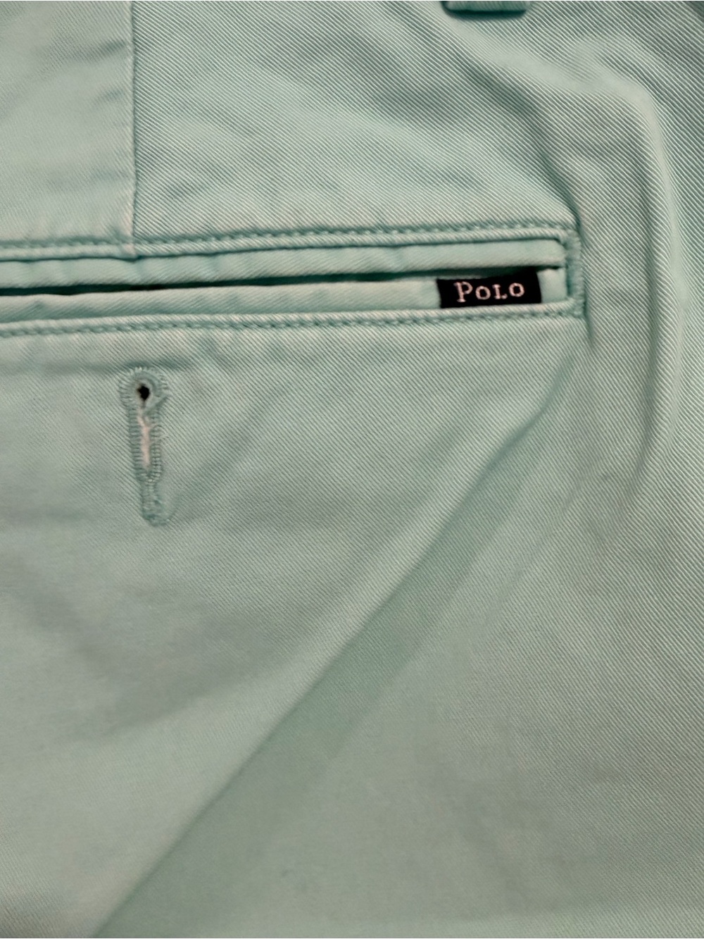 Polo by Ralph Lauren Light Mint Flat-Front Chino Shorts - Picture 5 of 5